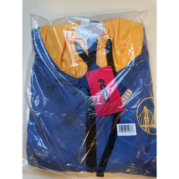 FOCO NBA Men’s Team Logo Warm-up Windbreaker Jacket Golden State Warriors L - Picture 6 of 6